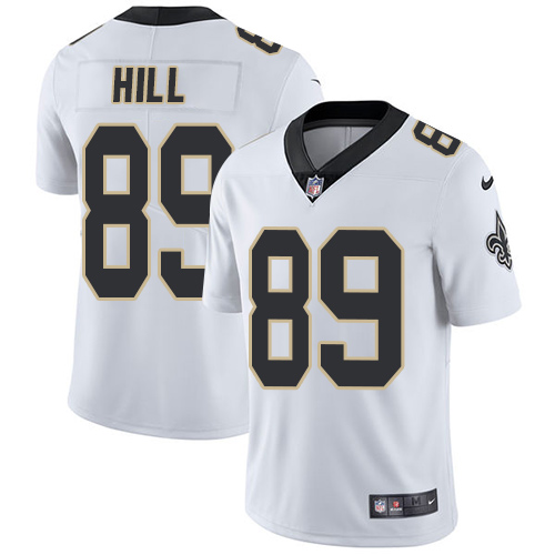 Nike Saints #89 Josh Hill White Men's Stitched NFL Vapor Untouchable Limited Jersey - Click Image to Close